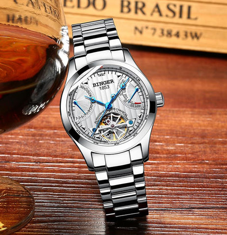 Image of Binger Swiss Super Luxury Tourbillon Mechanical Watch Men B 1171