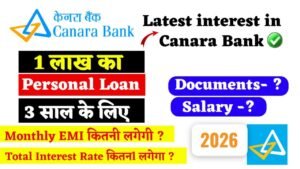 केनरा बैंक से कैसे लें ₹1 लाख का लोन